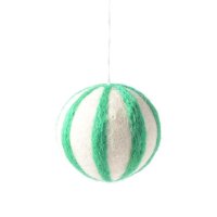 X-mas hanger Polka ball Green/white