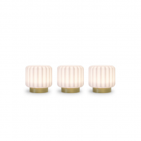 Tafellamp Dentelles Set van 3 | 9 cm Goud