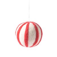 X-mas hanger Polka ball Red/white