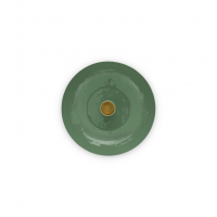 Kaarsenhouder - metal 16cm Green