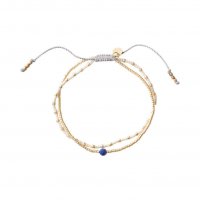 Armband 'Friendship' Lapis Lazuli/Goud