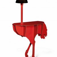 Diva Lucia - Console met verlichting Glossy Red