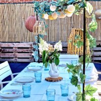 Decoratie tafelklem 300cm
