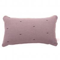 Kussen 'Stonewashed' + binnenkussen Taupe/Light Grey