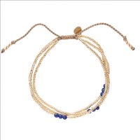 Armband 'Shiny' Lapis Lazuli/Goud