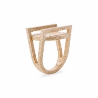 Ring 'Bauhaus Disc' - Groot  goud