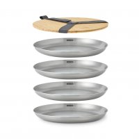 Stainless Steel Plate - Set/4