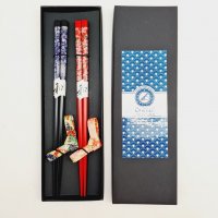 Chopstick + stones giftbox - set/2 Flower