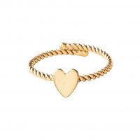 Ring 'Honorable' - Heart Goud