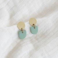 Oorbel 'Clay' - Senna mini Mint