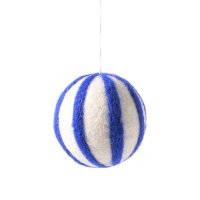 X-mas hanger Polka ball Blue/white