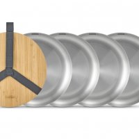 Stainless Steel Plate - Set/4