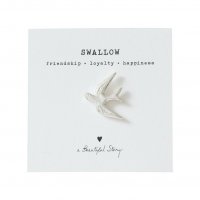 Broche 'Zwaluw' - zilver