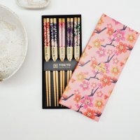 Chopstick giftbox -  set/5 Sakura Patterns