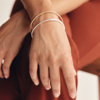 Armband 'Contrast Extended' - Zilver