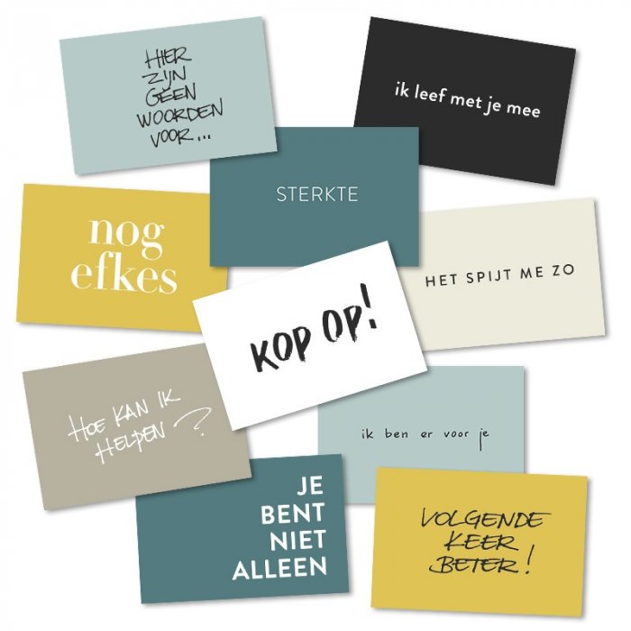 Mini kaartjes (10) - Troost