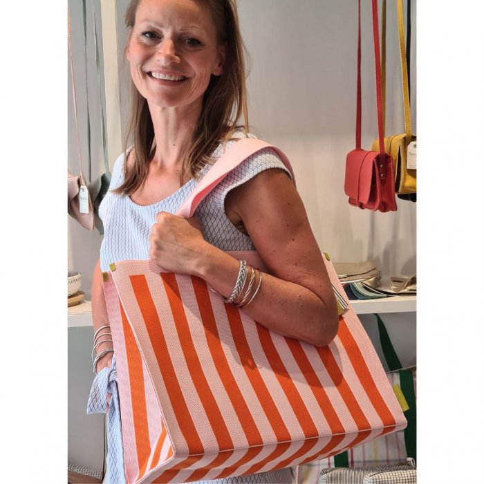 Shopper 'Il sole' - Knitted stripes