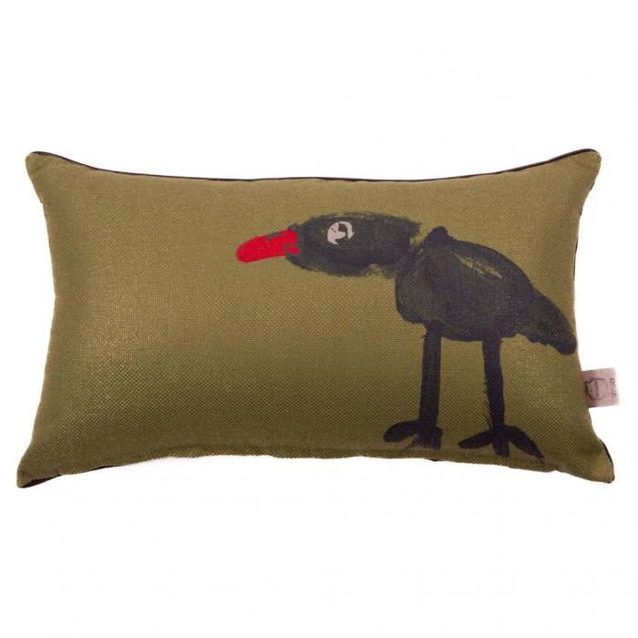 Kussen 'Bobbie Bird' + binnenkussen