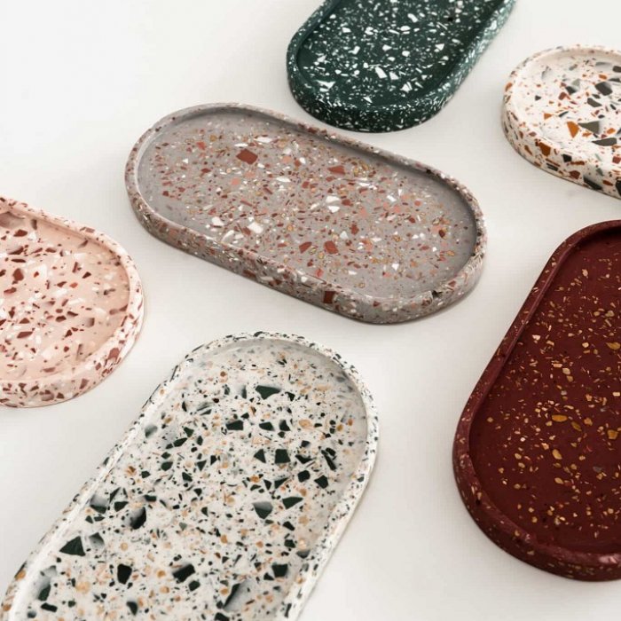 DIY Kit - Terrazzo Ovalen schaaltjes