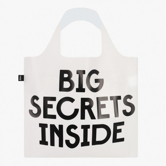 Shoppingbag 'Secret and Classified' transparant