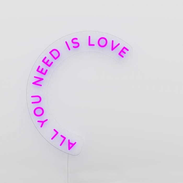 Lichtbord 'All You Need is Love'