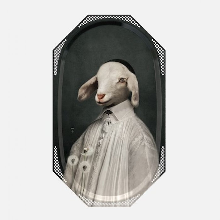 Dienblad 'les fables' - L'agneau