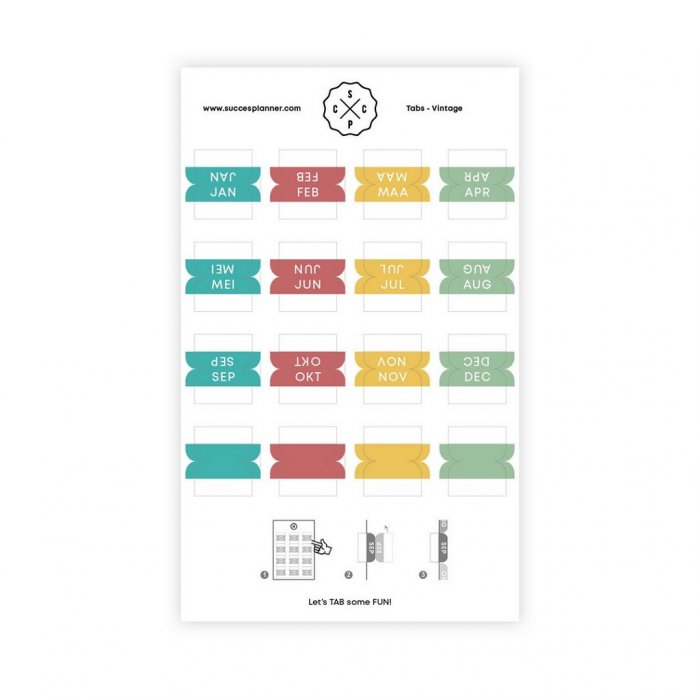SuccesPlanner - Tabstickers