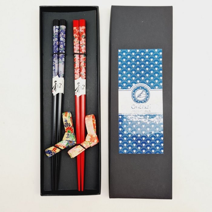 Chopstick + stones giftbox - set/2