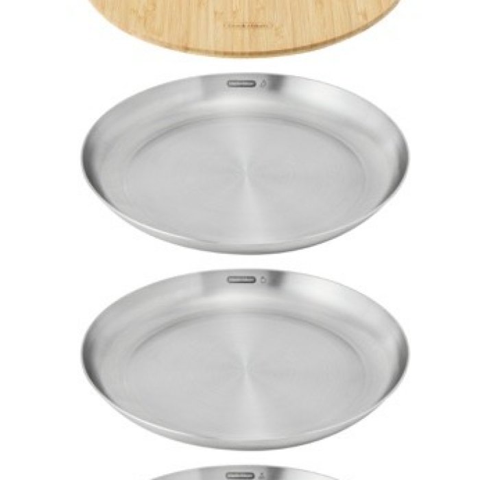 Stainless Steel Plate - Set/4