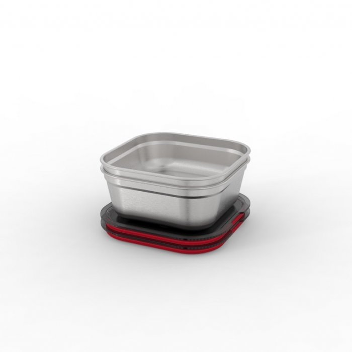 Steel food Box Square - 77mm