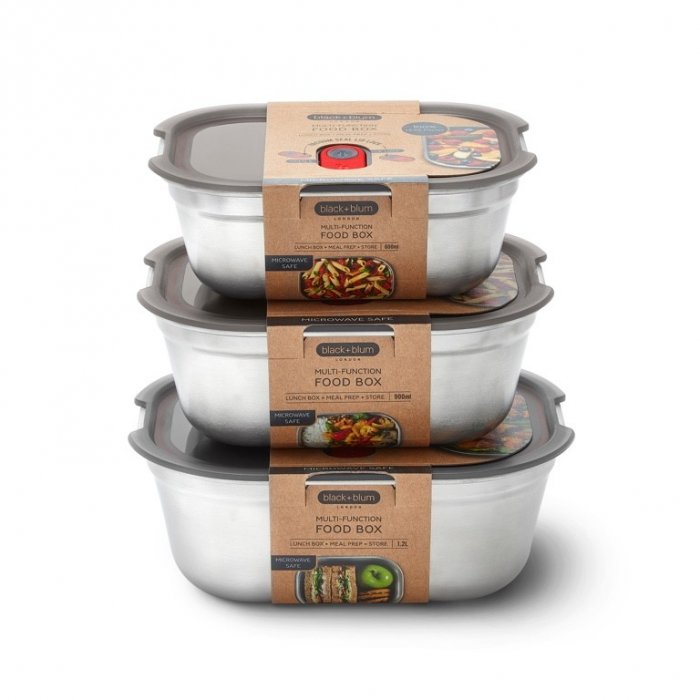 Steel food Box Set Mixed (S/M/L)