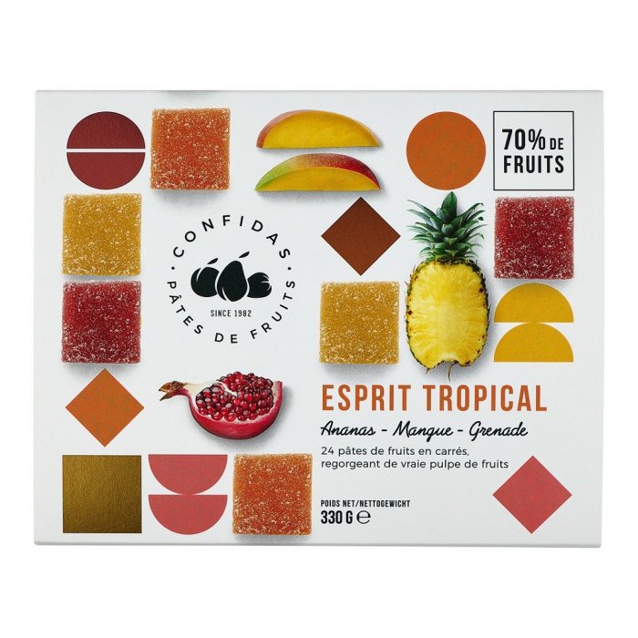 Geschenkdoosje - Pâtes de fruits - Esprit Tropical