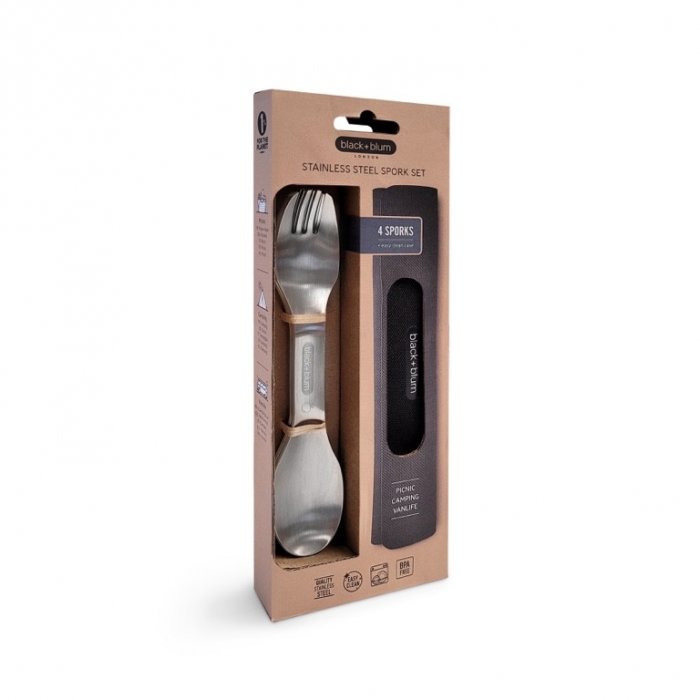 Stainless Steel Spork - Set/4