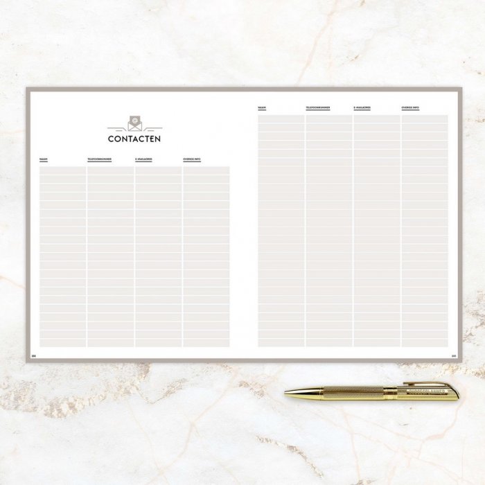 Succesplanner 'ongedateerd'