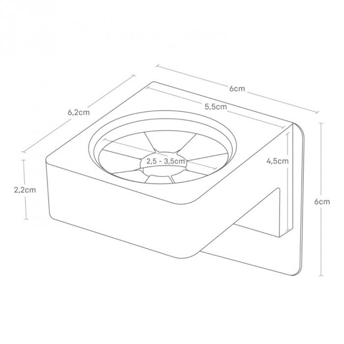 Multifunctionele ring met zuignap - Tower