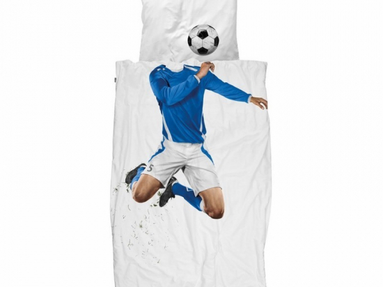 Snurk - Dekbedovertrek 'soccer' - 140 x 200/220cm