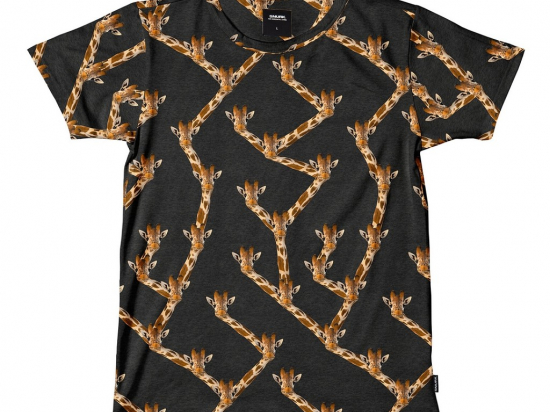 Snurk - T-shirt 'Giraffe Black' - Unisex - M
