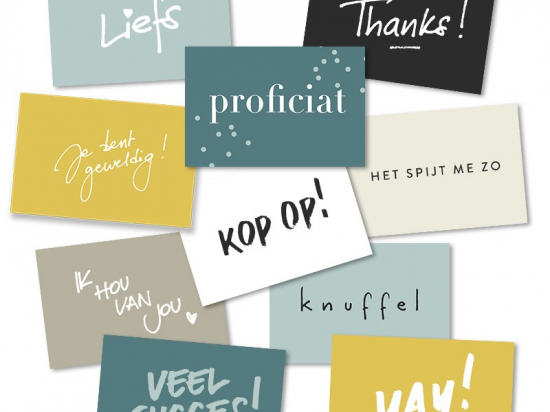 Lief voor elkaar - Mini kaartjes (10) - Bestsellers mix - Mini kaartjes (10) - Bestsellers mix